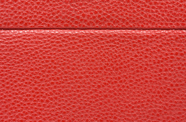 Fawn red leather.