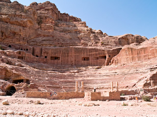 Amphitheater in Petra, Jordan