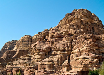 Background wall Petra, Jordan