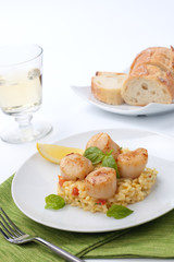Scallops Risotto