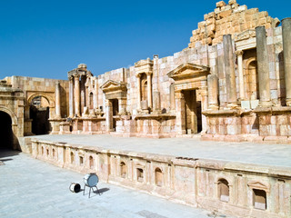 Fototapeta premium Roman theatre in Jerash, Jordan