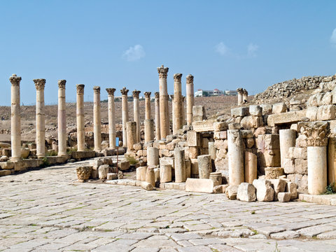 The Forum in Jerash, Jordan.