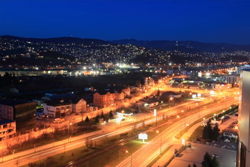 Fototapeta na wymiar Sarajevo by night