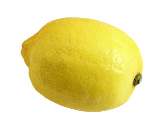 Lemon on a white background.