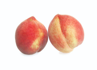 peaches on white