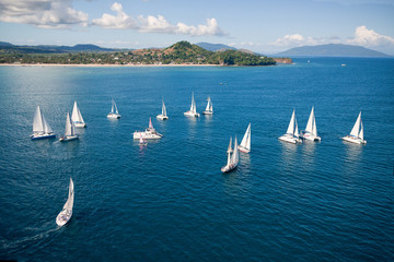 Regatta in indian ocean