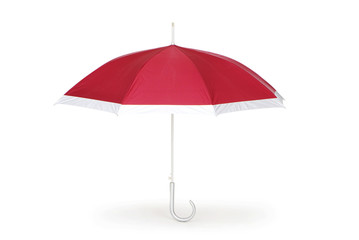 Colourful umbrella isolated on the white background