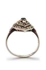 Jewellery ring isolated on the white background