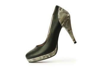 Woman shoes isolated on the white background