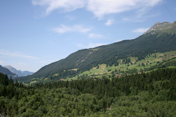 Fototapeta na wymiar Widok z Alp, Szwajcaria