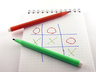 Noughts and crosses game (tit-tat-toe)