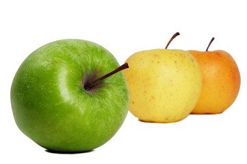three ripe apples