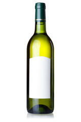 Wine collection - White wine in green bottle