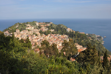 Fototapeta na wymiar view of Taormina - Sycylia