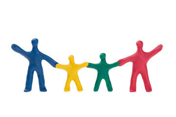 Small plasticine people - the family
