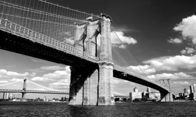 Keuken spatwand met foto Brooklyn bridge in New York City © Vacclav