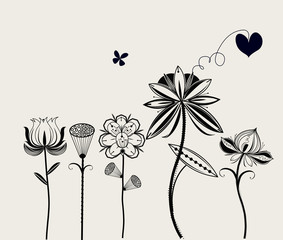 vector flower background - 21742673