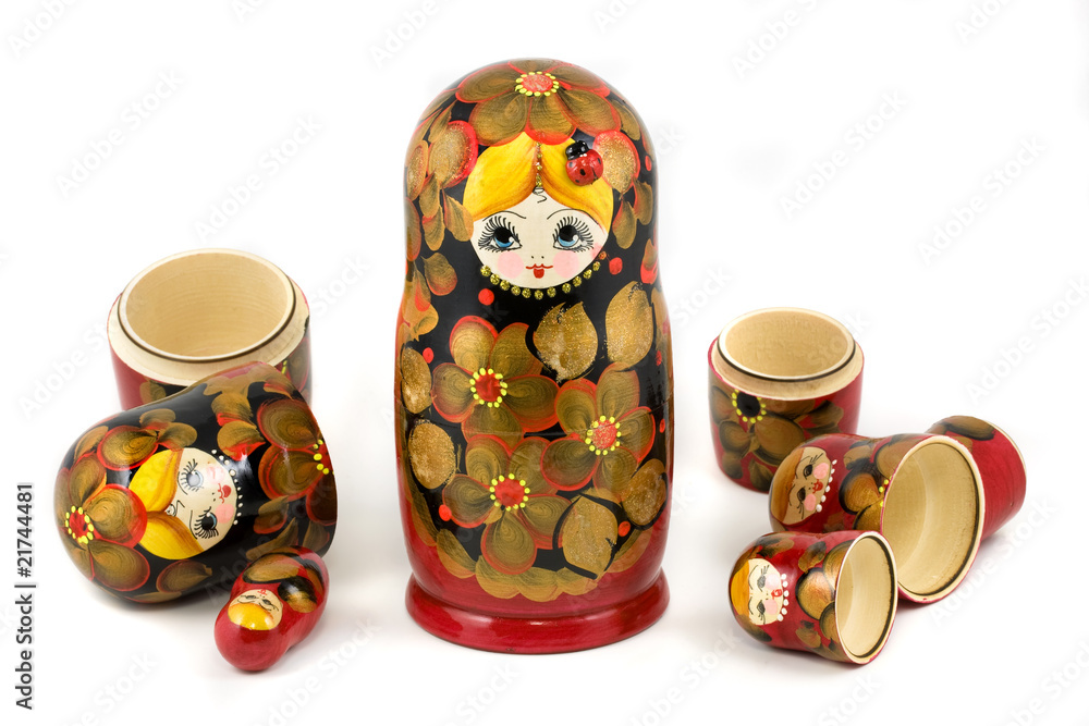 Wall mural Russian nesting dolls ( babushkas or matryoshkas )