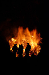 Fototapeta na wymiar Hexenfeuer - Walpurgis Night bonfire 39