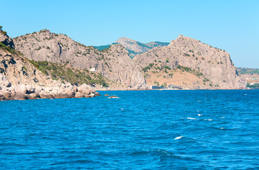 summer rocky coastline