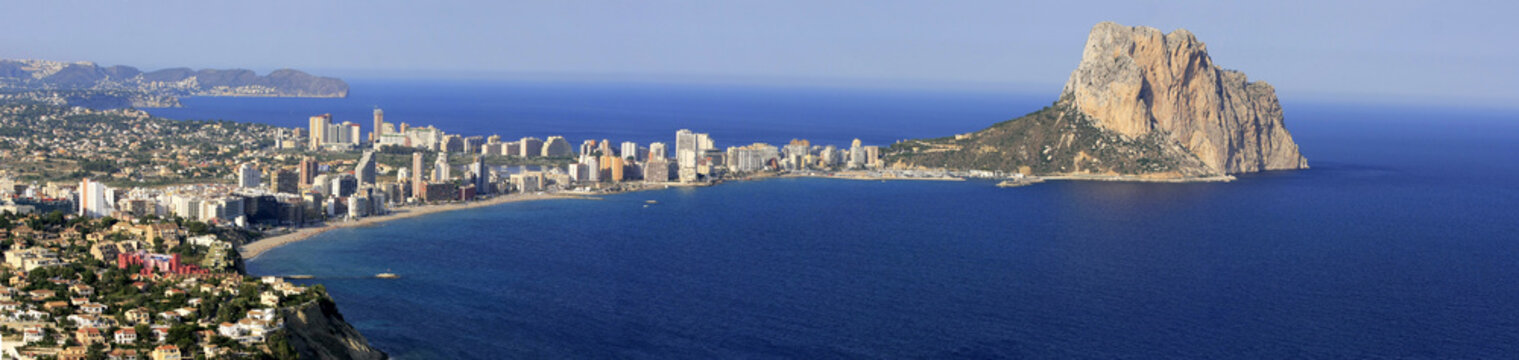 Panoramic view of Calpe City