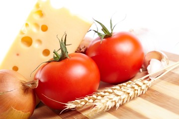 tomatoes and cheese