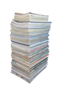 Big stack of magazines