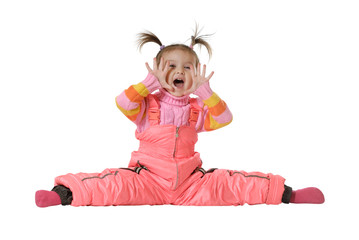 The shouting little girl