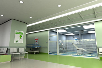 Medical center in green