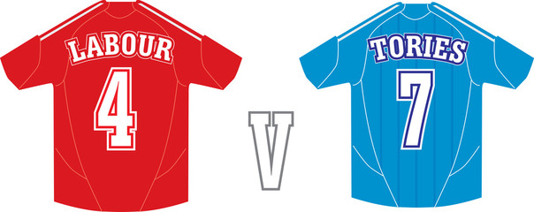 TEAM V TEAM LABOUR V TORIES © Grant Wilson