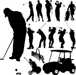 collection of golf vector