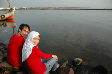 Fototapeta premium lovely couple