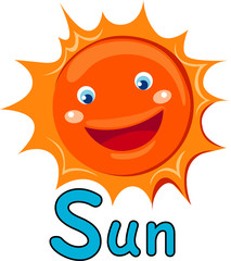 alphabet  S for sun