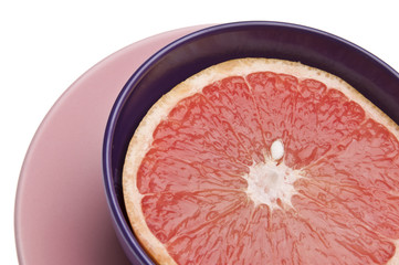 Vibrant Sliced Grapefruit