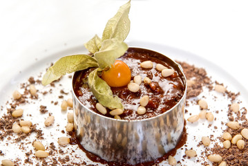 Chocolate risotto dessert