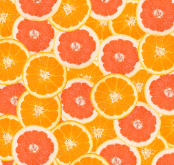 background from orange and grapefruit peaces