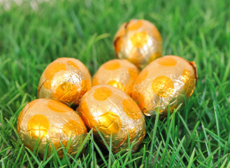 Easter eggs on background for your easter design