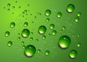 Water drops vector background.