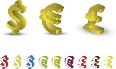 Money icon set