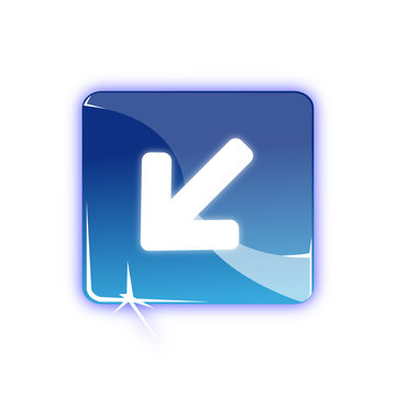 Picto fleche bas gauche - Picto arrow