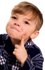 Portrait of emotionally kid