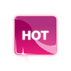 Picto rose chaud anglais - Icon pink hot