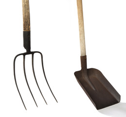 forca pala attrezzo orto giardino spalare