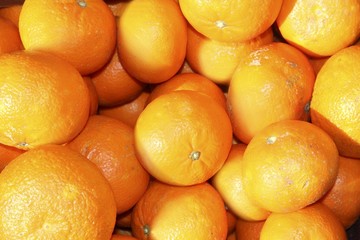 tengerine oranges on mediterranean market