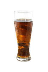 Glass with cold beer