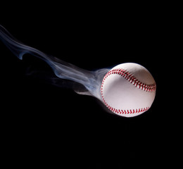 Thrown baseball