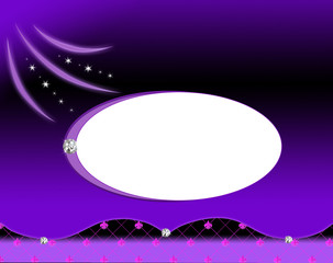 Elegant violet background with diamonds, vector