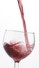 Vino rosso nel bicchiere