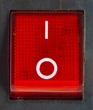 red power switch .