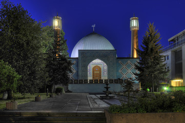 Imam Ali Moschee Hamurg-Uhlenhorst - Nachtaufnahme